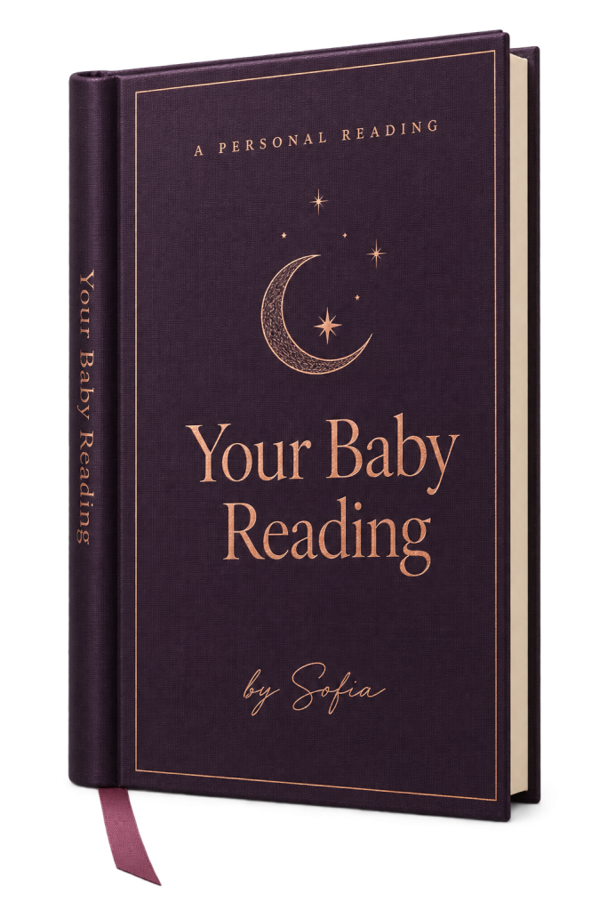 The cover of a personal baby reading by Sofia